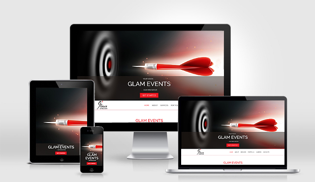 Parallax Website for Glam Events