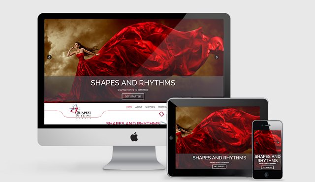 Parallax Website for Shapes & Rhythms