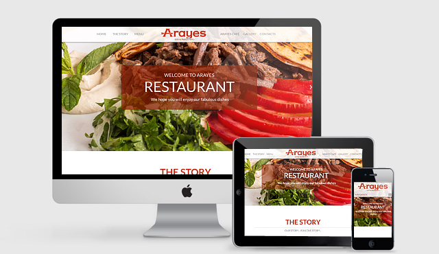 Responsive OnePage Website for Arayes