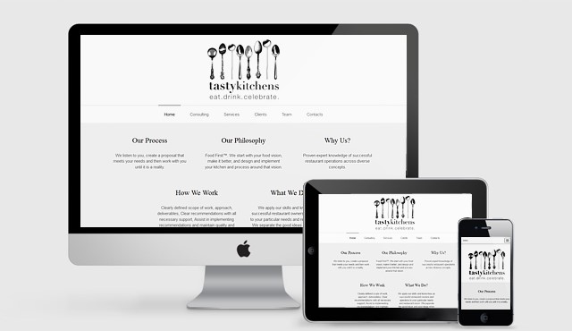 Responsive OnePage Website for Tasty Kitchens